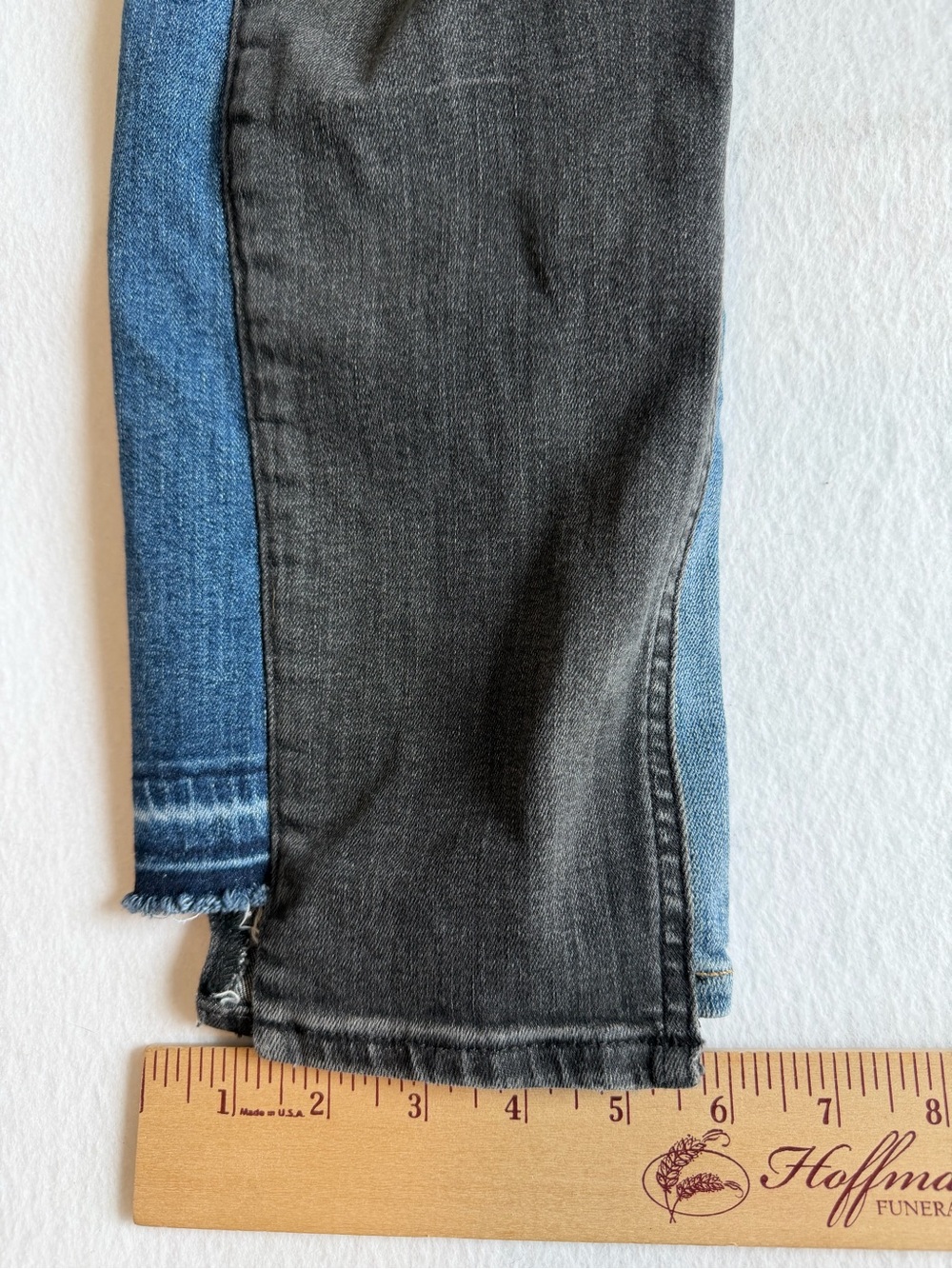 Rag & Bone Nina High Rise Ankle Cigarette Jeans 30 Black Blue Colorblock - Picture 14 of 14